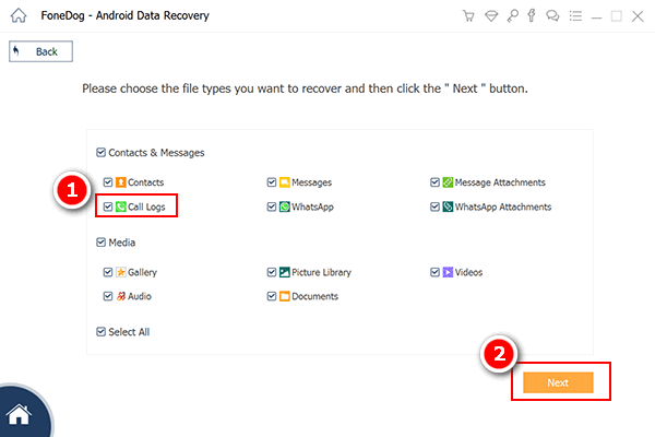 Choisissez les journaux d'appels à analyser