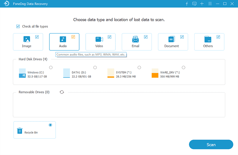 Choisissez les données et votre disque dur Seagate