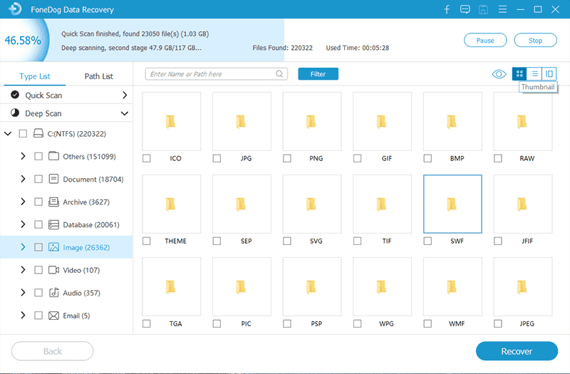 Récupérez vos données depuis la partition