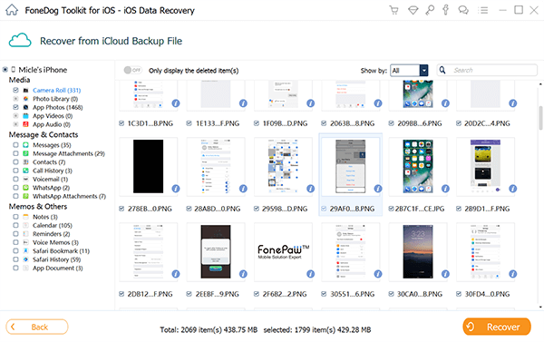 Récupérer des Photos Supprimées Icloud