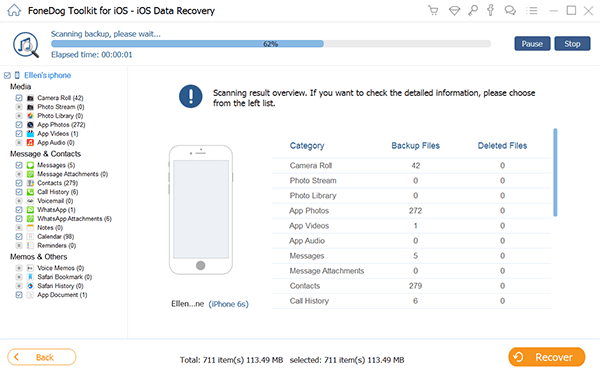 Restaurer les contacts iPhone uniquement à partir d'iTunes