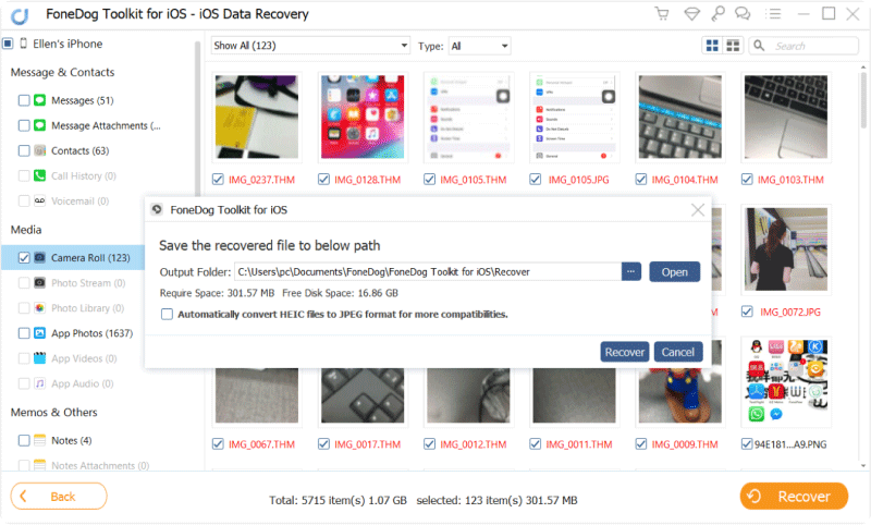 Analyser et récupérer les photos supprimées de l'iPhone X