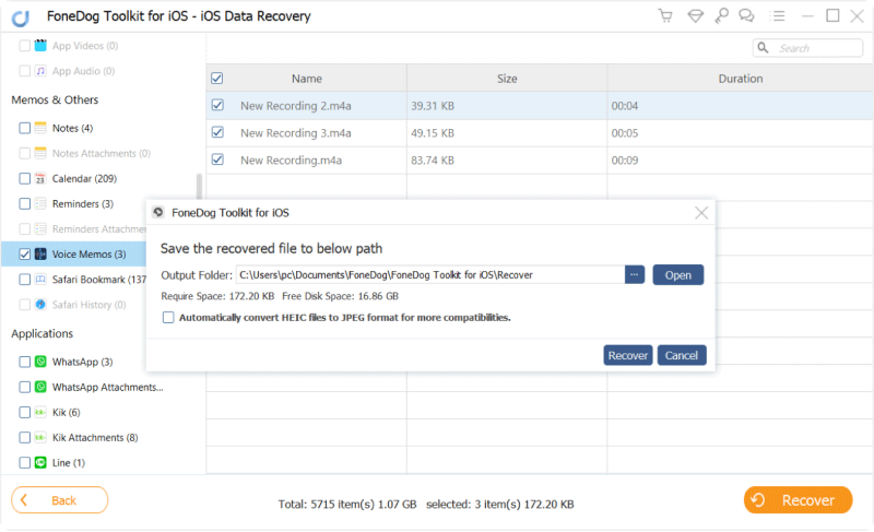 Récupérer des fichiers Audios depuis iTunes