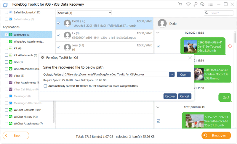 Analyser et récupérer les messages WhatsApp