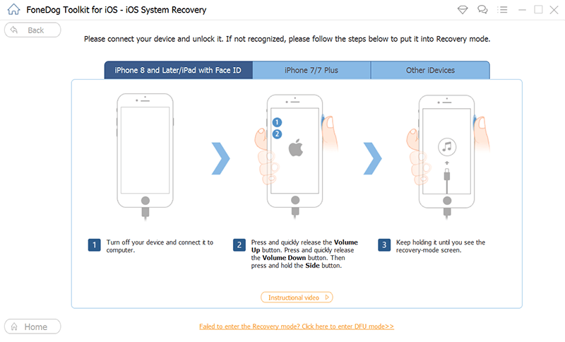 Système de récupération pour résoudre le problème de charge de l'iPhone