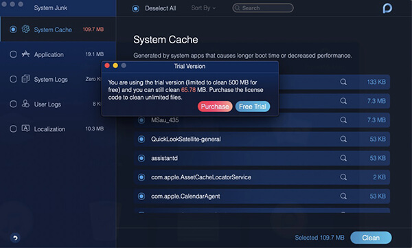 Alerte de suppression du système indésirable