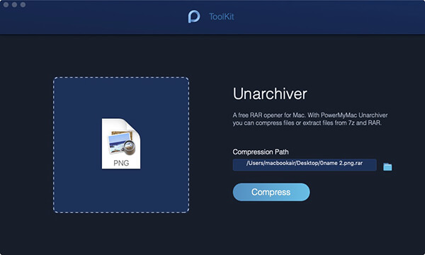 fichier de compression compressé unarchive