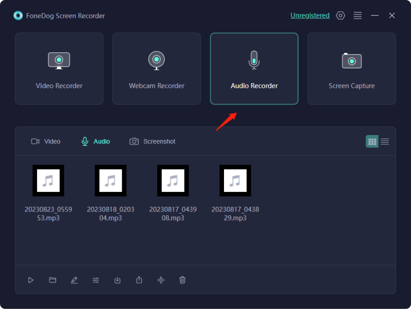 Enregistrement d'écran avec son sur Mac - FoneDog Screen Recorder : enregistreur audio