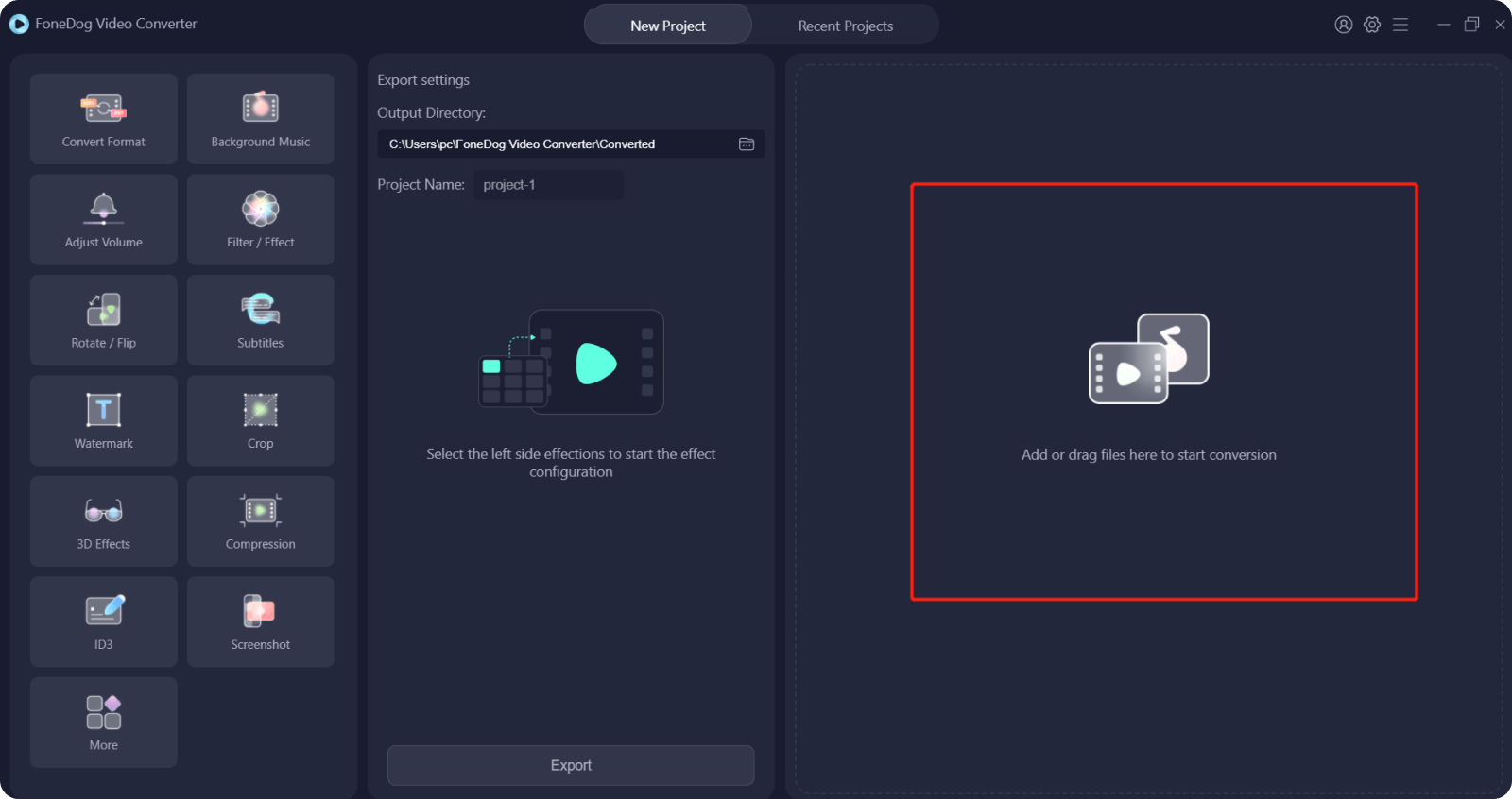 Ajouter une vidéo à FoneDog Video Converter pour Upsacle à 4K