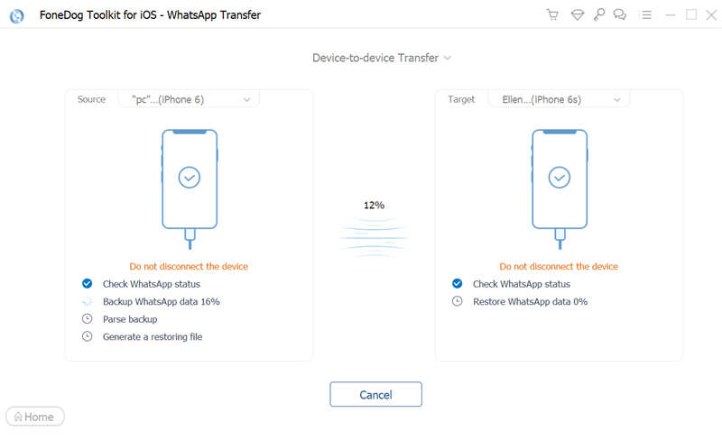 Transférer WhatsApp Chat d'Android vers iPhone avec FoneDog WhatsApp Transfer