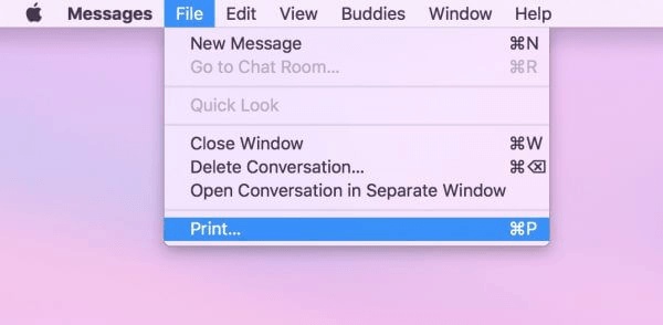 Comment enregistrer une conversation texte depuis Mac
