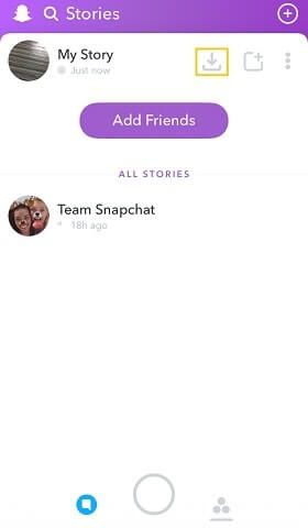 Snapchat Sauvegarder votre histoire