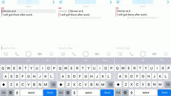 Effacer les messages non sauvegardés de Snapchat