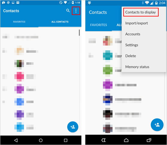 Les contacts supprimés sont masqués sur votre téléphone Android