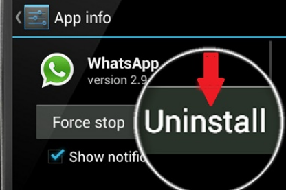 Désinstaller Whatsapp2