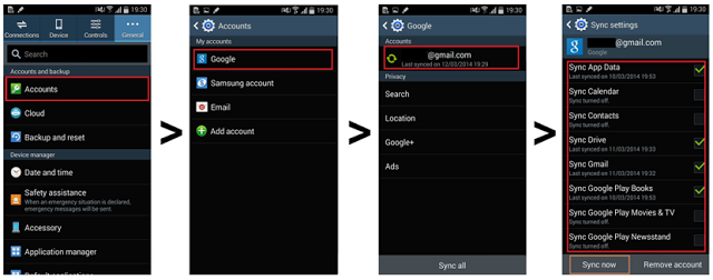 Récupérer des contacts Android gratuitement en utilisant Gmail