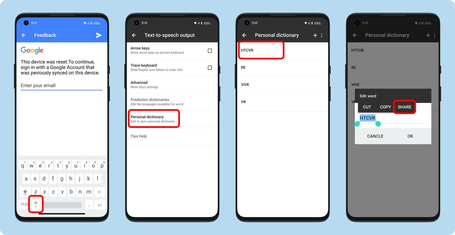 Contourner la vérification de compte Google HTC