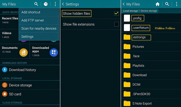 Masquer les photos sur Android sans application Gestionnaire de fichiers App
