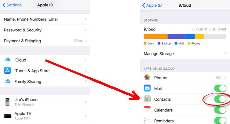 Transférer des contacts iPhone vers un ordinateur à partir d'iCloud.com