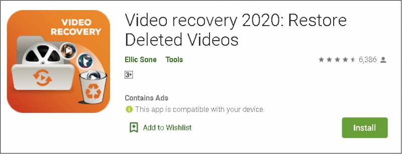 Récupérer gratuitement des vidéos supprimées d'Android à l'aide de Video Recovery 2020