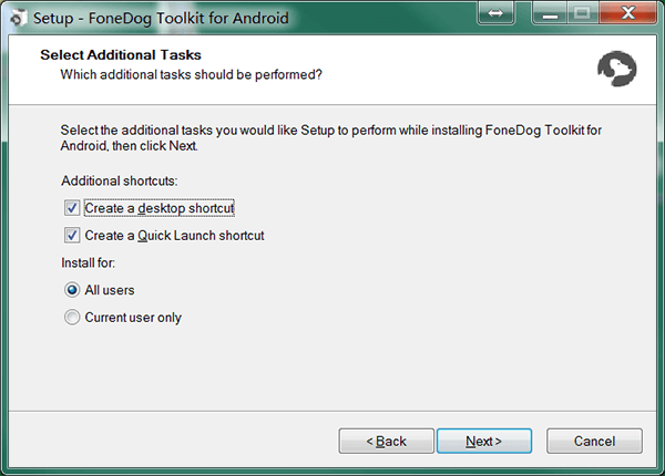 Android Installer des tâches supplémentaires