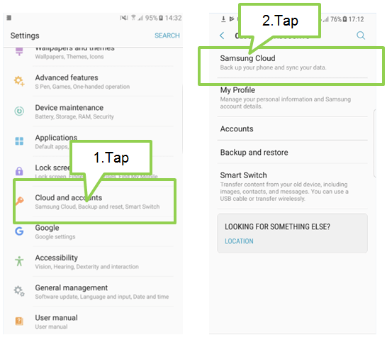 Sauvegarder les données sur Samsung Cloud