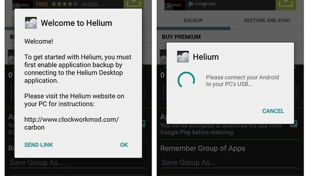 Top Outils Sauvegarde application et données d'application Android Helium