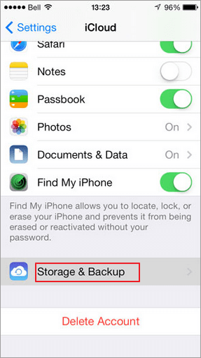 Icloud Stockage Et Restauration