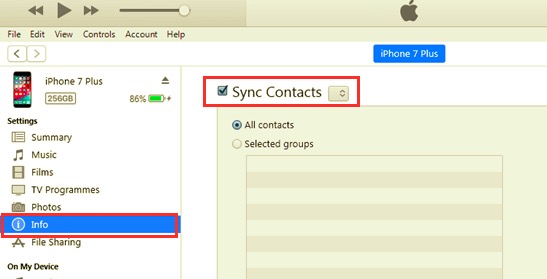 Transférer des contacts d'iPhone vers Mac à l'aide d'un câble USB