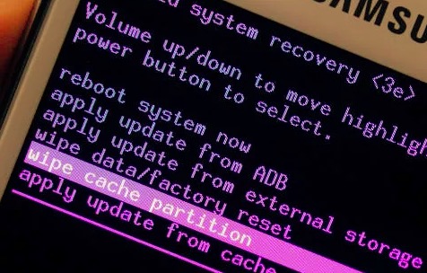 Effacer la partition de cache pour réparer Red Triangle Dead Android