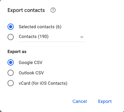 Sauvegarder les contacts sur les appareils Android en les exportant vers un CSV
