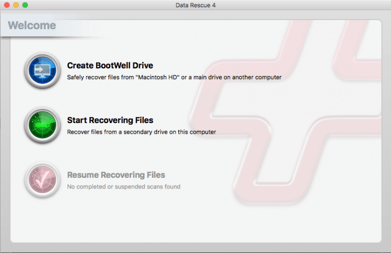 Data Rescue pour Mac