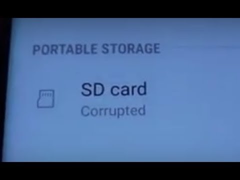 Que faire lorsque la carte SD est corrompue