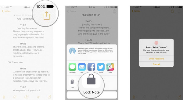 Comment verrouiller des notes avec un mot de passe Touch ID