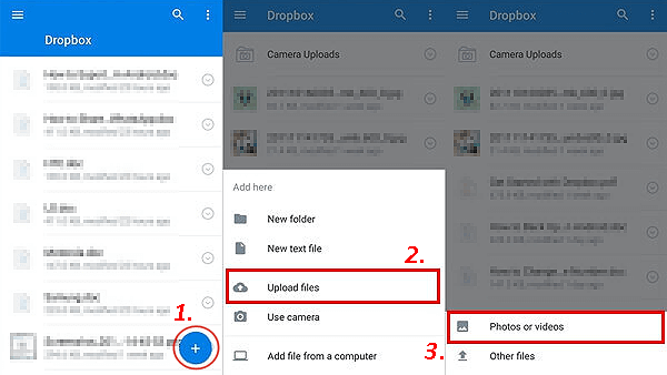 Envoyer des vidéos d'Android vers iPhone via Dropbox