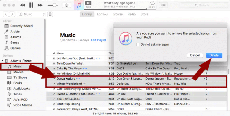 How Do I Delete Songs From iPod in iTunes Manually