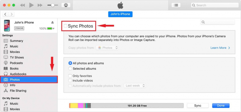 Transférer un iPhone GIF vers Mac via iTunes