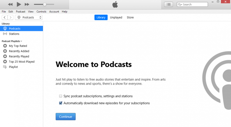 Écoutez des podcasts iTunes sur Android