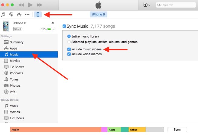 Rechercher des mémos vocaux dans iTunes