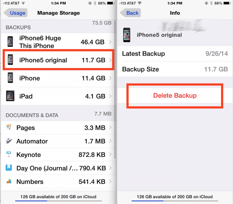 Supprimez vos anciens fichiers de sauvegarde à réparer lorsque les photos ne sont pas téléchargées sur iCloud