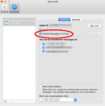 Sauvegarder les messages sur iCloud sur Mac