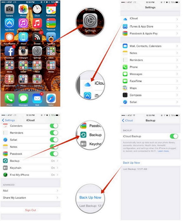 Sauvegardez manuellement votre appareil iOS sur iCloud