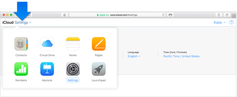 Restaurer l'iPhone à partir d'une sauvegarde à l'aide d'iCloud.com