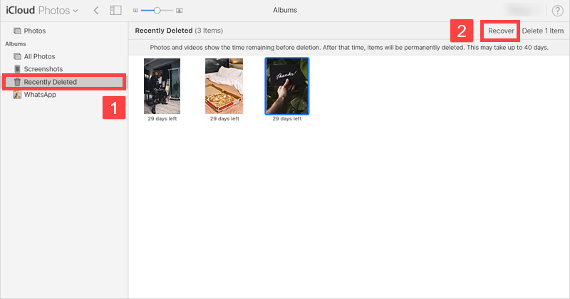 Récupérer des photos supprimées sur Mac à partir de la sauvegarde iCloud