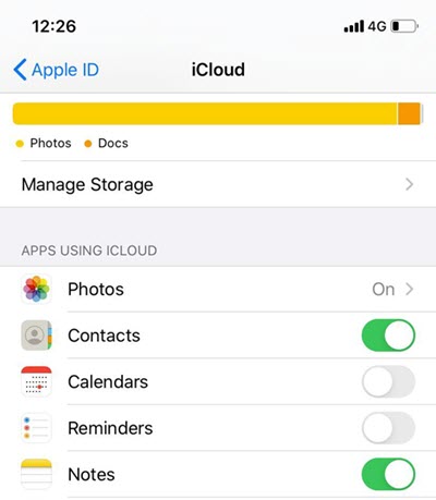 Principales raisons pour lesquelles « Les photos envoyées via iCloud ne sont pas téléchargées » - Stockage complet