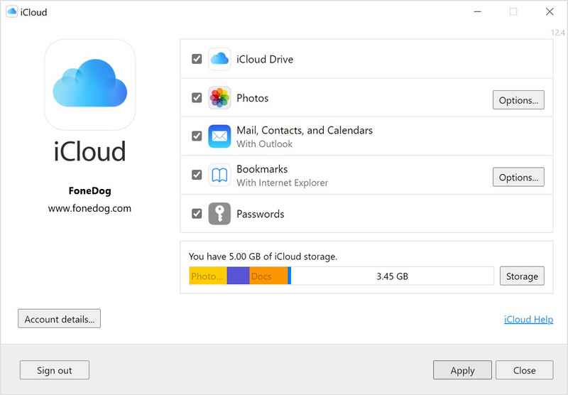 Vérifier si le stockage iCloud acheté s'affiche