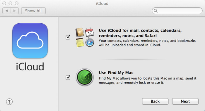 note de synchronisation en utilisant icloud