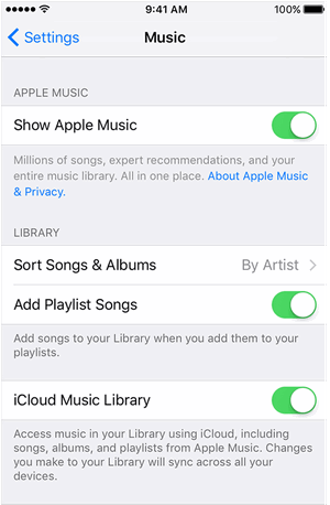 Transférer de la musique iPad vers iPhone à l'aide d'iCloud Sync