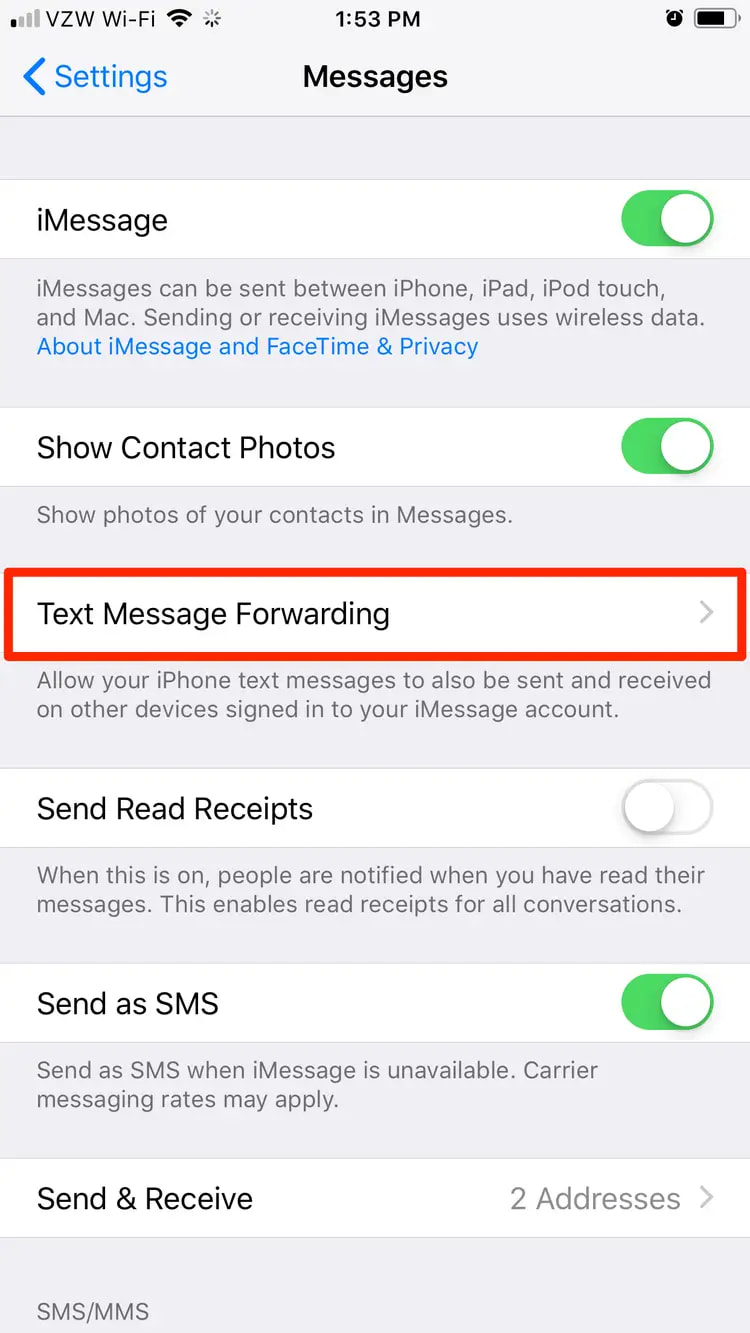 Sauvegarder des messages texte sur iPhone via Mac