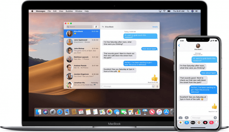 Enregistrer des messages texte de l'iPhone vers Mac